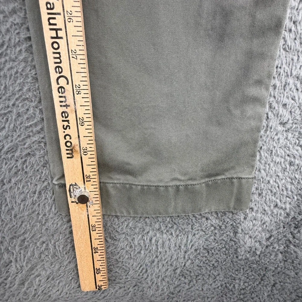J.Crew Essential 770 Chino Pants Mens 36x34 Olive Green Straight Fit Cotton